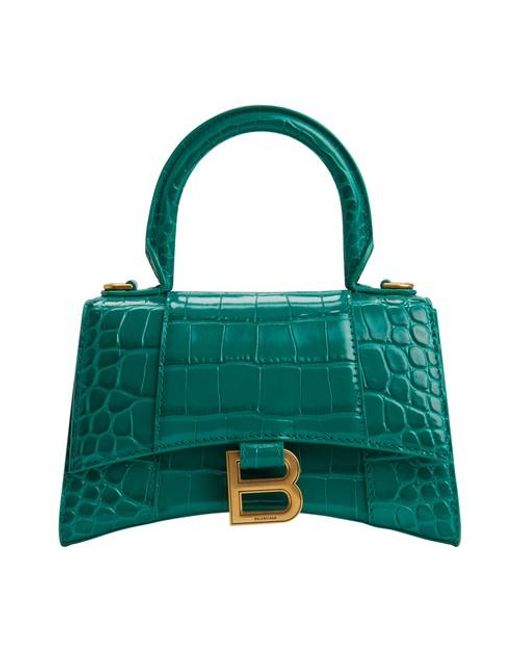 Balenciaga Hourglass Xs Bag in Green | Lyst