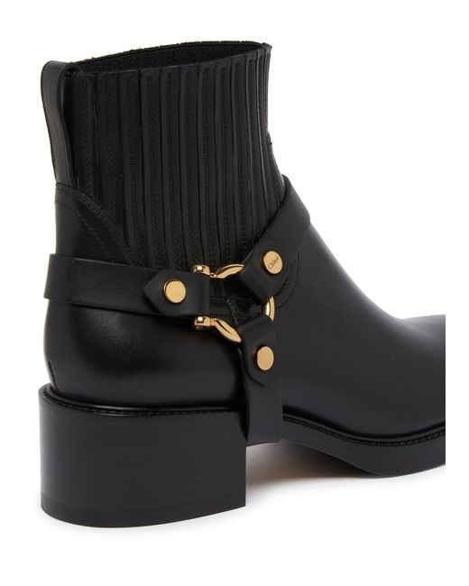 Chloé Black Stiefel Mit Schnalle Dakota