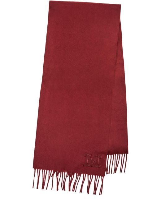 Max Mara Red Wsdalia Scarf