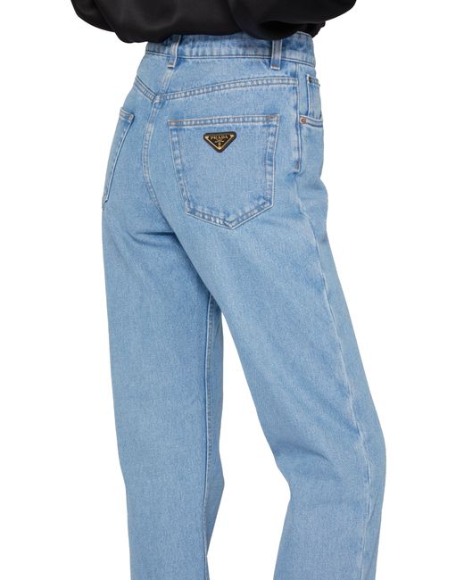 Pantalon en jean Prada en coloris Blue