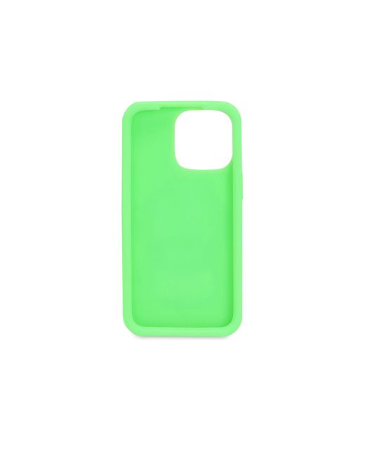Dolce & Gabbana Green Gummicover für iPhone 13 Pro Max mit geprägtem Logo