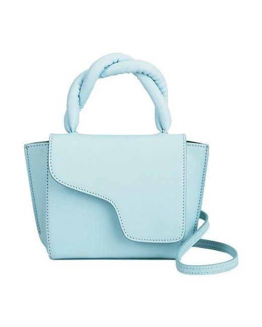 Atp Atelier Blue Montalbano Leather/nappa Mini Handbag
