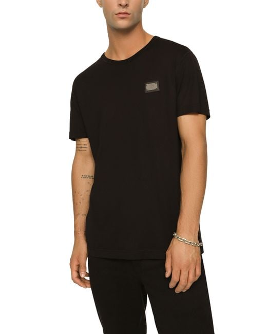 Dolce & Gabbana Black T-Shirts for men