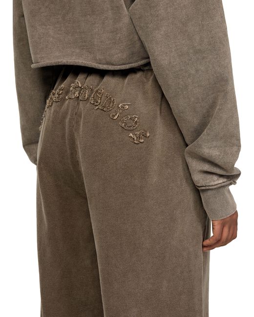 Acne Brown Hose Mit Weitem Bein
