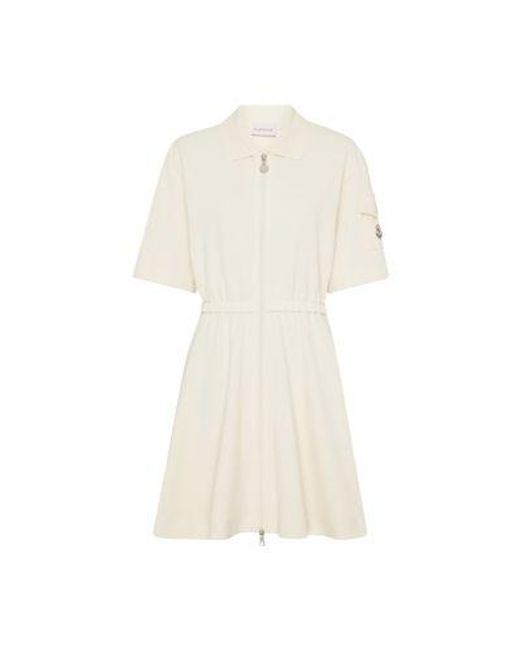 Moncler White Short Dress