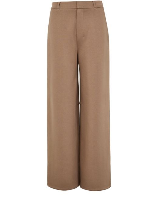 Max Mara Brown Merlot Wide Leg Pants