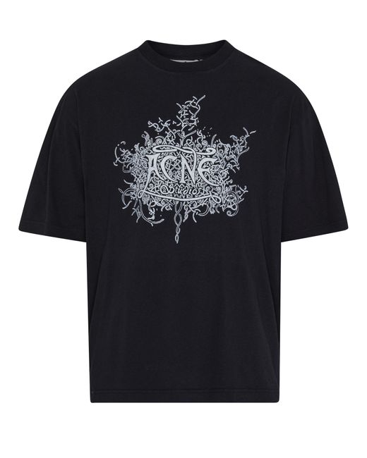 Acne Kurzarm-T-Shirt in Black für Herren