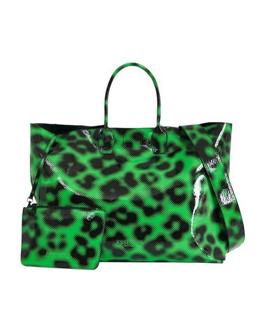 Essentiel Antwerp Green Ebras Shopper Bag