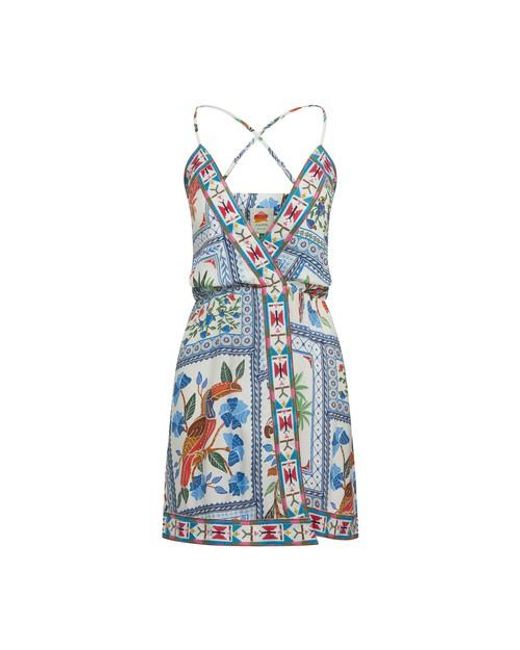 FARM Rio Tropical Tiles Mini Dress in 