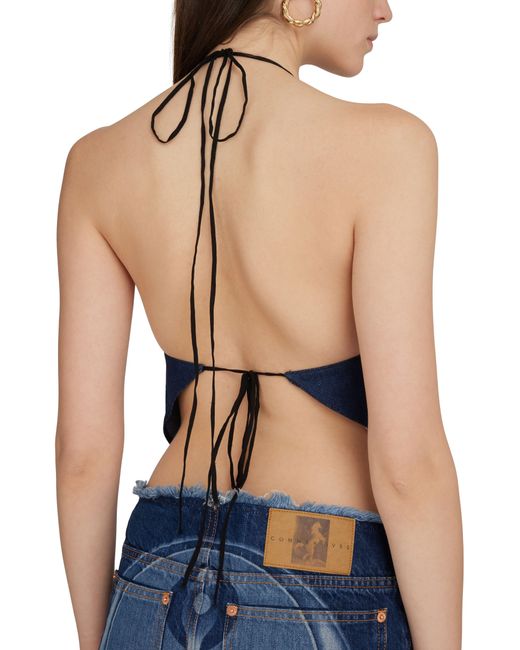 Conner Ives Ghulam Denim Top in Blue | Lyst UK 