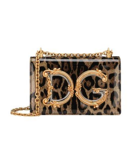 Dolce & Gabbana Metallic Medium Dg Girls Shoulder Bag