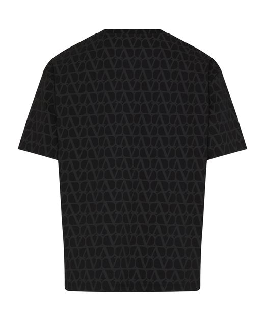 Valentino Garavani Canvas-T-Shirt Iconographe in Black für Herren