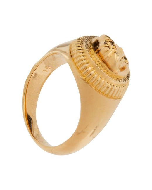 Versace Metallic Medusa Biggie Ring for men