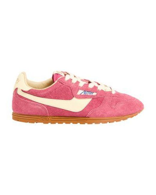 Autry Pink Low Top Sneakers Windspin