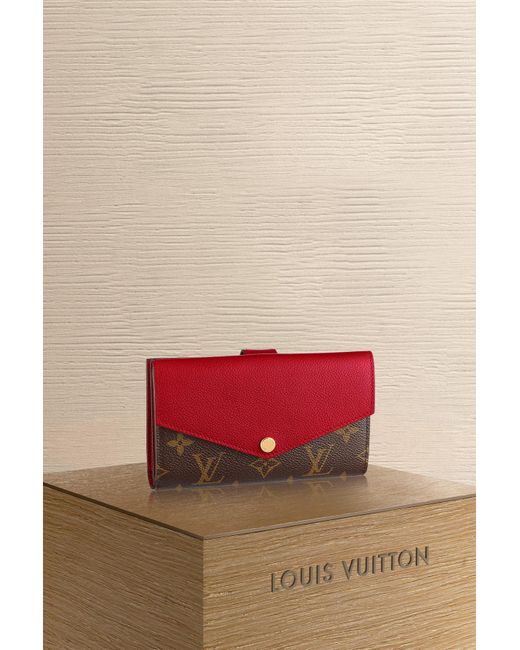 Portefeuille Pallas Compact Louis Vuitton en coloris Rouge | Lyst