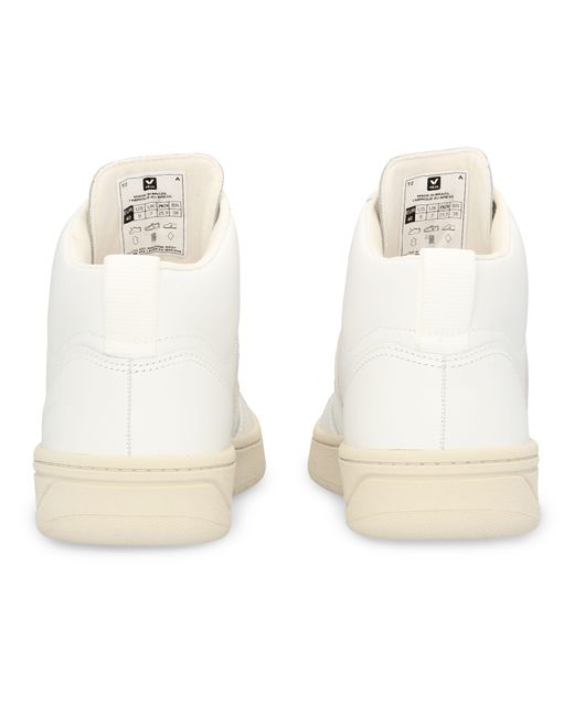 Veja White V-15 Leather Sneakers for men