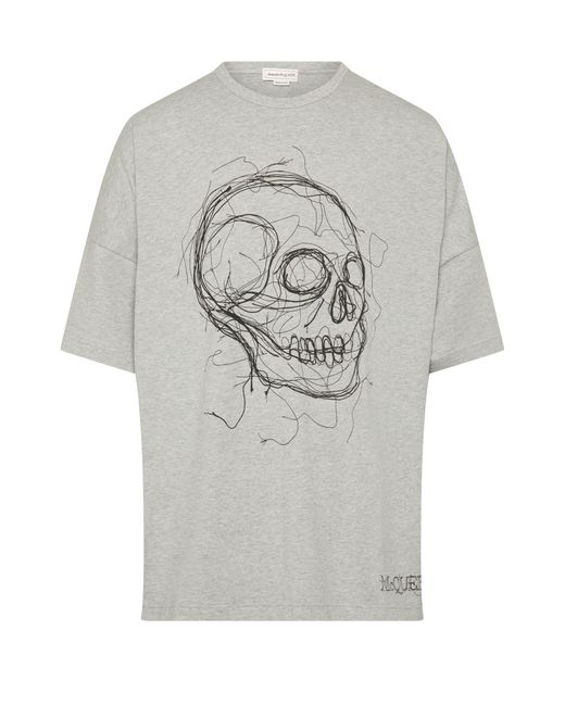 Alexander McQueen T-Shirt in Gray für Herren