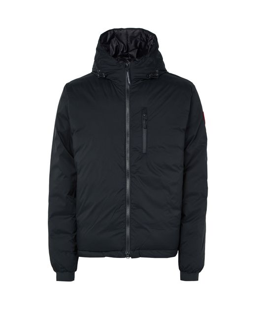 Canada Goose Black Lodge Hooded Coat for men