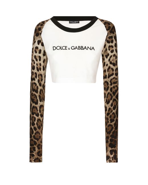 Dolce & Gabbana White Long-Sleeved T-Shirt