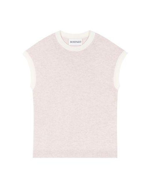 Bompard Natural Kaschmirpullover Mit Kleinen Ärmeln