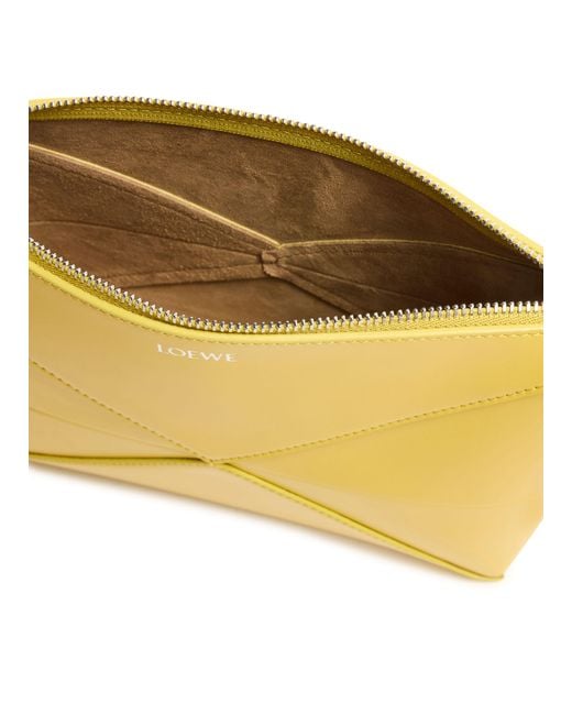 Loewe Yellow Puzzle Fold Pouch