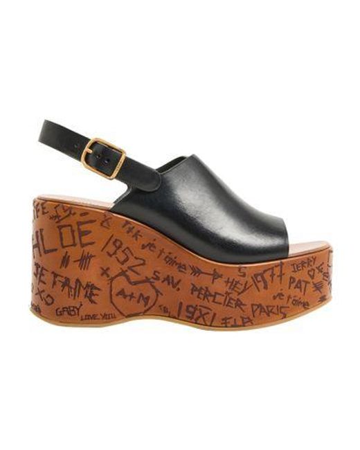 Chloé Black Maxime Sandals 80