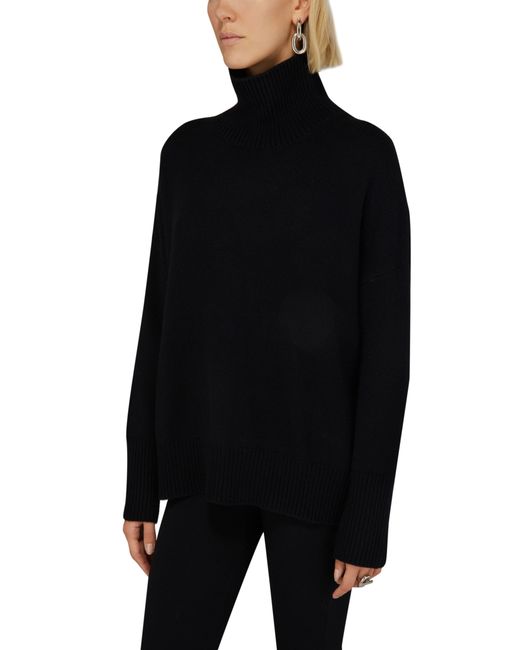 Lisa Yang Black Heidi Cashmere Turtleneck Sweater
