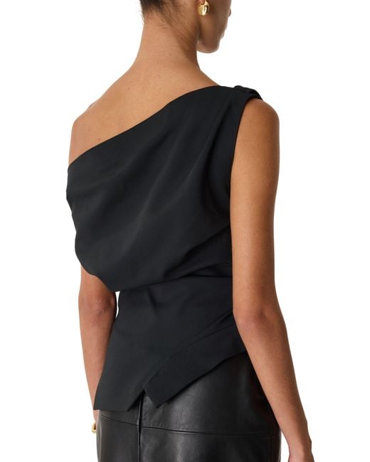 Rohe Blue Cold Shoulder Top