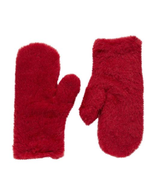 Max Mara Red Ombrat Gloves