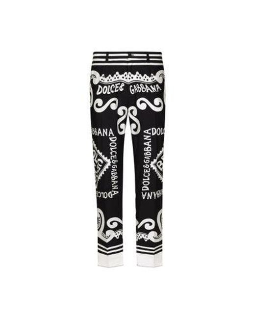 Dolce & Gabbana Black Pantalone for men