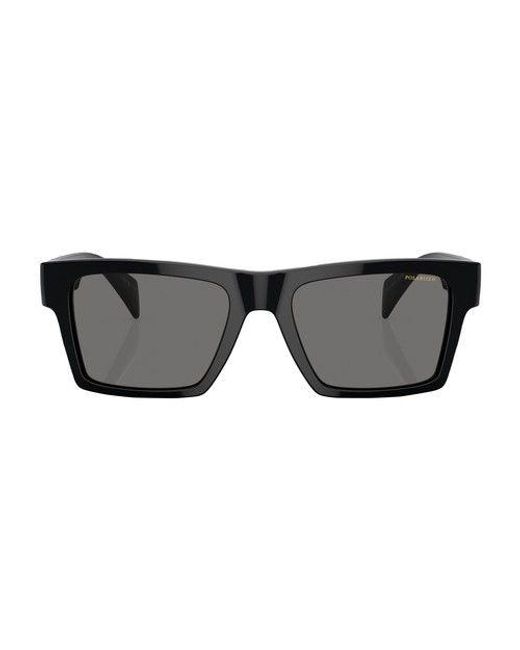 Versace Ve4445 Rectangle Sunglasses in Gray for Men | Lyst