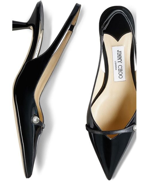 Jimmy Choo Amita Pumps 45 in Black | Lyst
