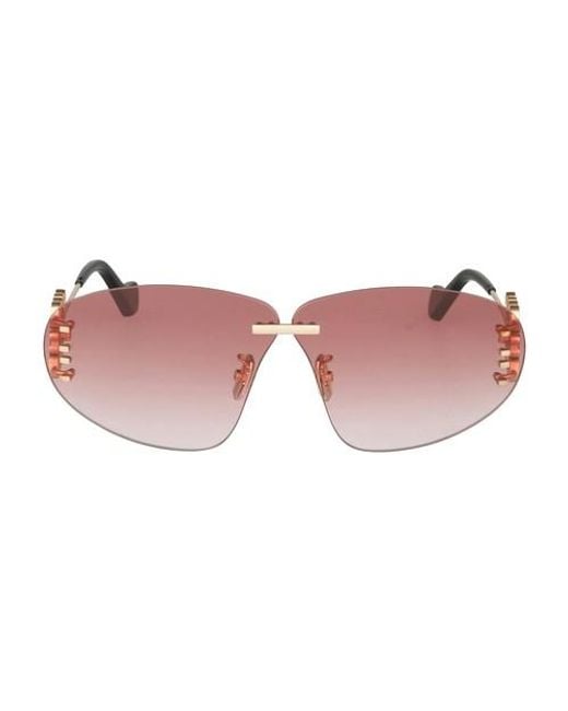 Loewe Pink Anagram-hinge Sunglasses