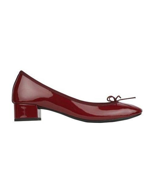 Repetto Red Camille Ballet Flats With Rubber Sole