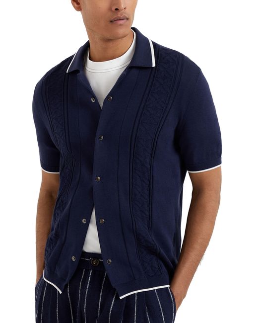 Chemise manches courtes Brunello Cucinelli pour homme en coloris Blue