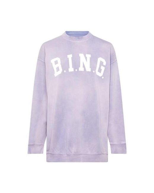 Anine Bing Purple Tyler Sweatshirt