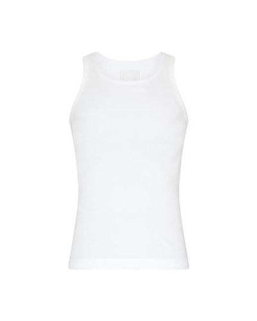 Givenchy White Extra Slim Fit Tank Top for men