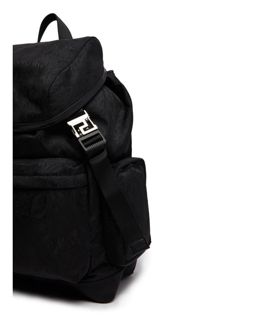 Versace Black Barocco Backpac for men