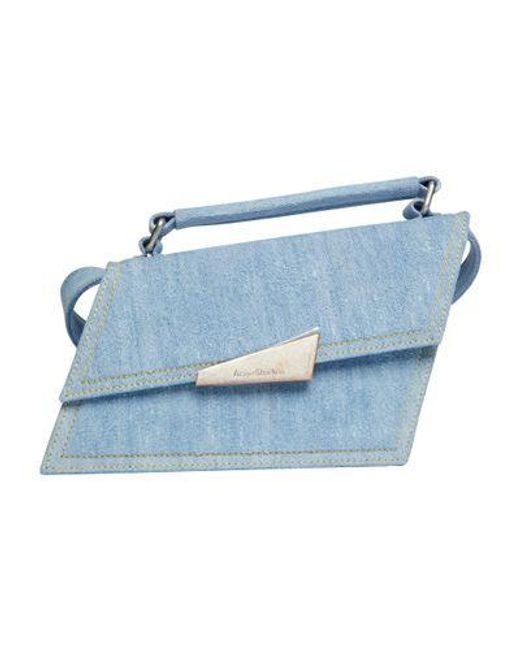 Acne Blue Distortion Mini Shoulder Bag