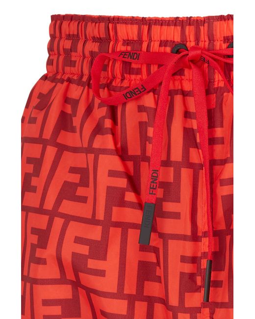 【関税＆送料込み】Fendi Shorts Red Buy Fendi Bermuda Shorts 'Red/Black' - FB0521 AKC4 F01VC | GOAT
