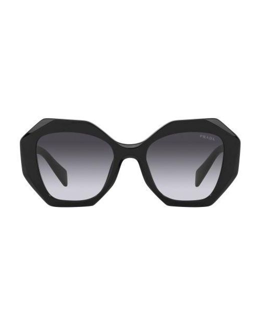 Prada Black Irregular-Sonnenbrille PR 16WS