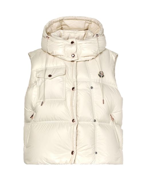 Moncler Natural Pario Sleeveless Down Jacket
