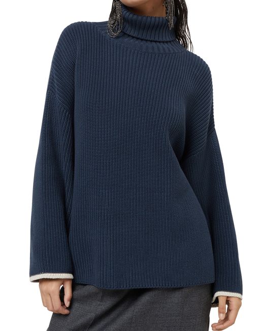 Brunello Cucinelli Blue Turtleneck Sweater