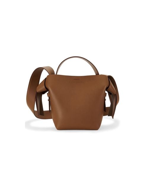 Mini Sac Musubi Acne en coloris Brown