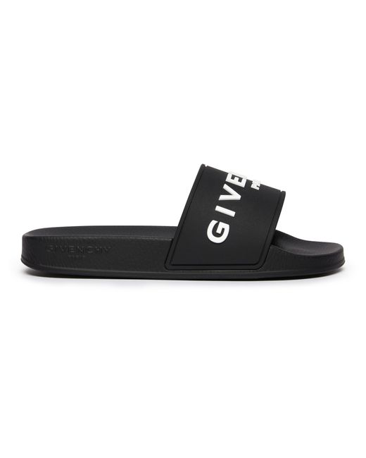 Givenchy Black Flache Sandalen Slide