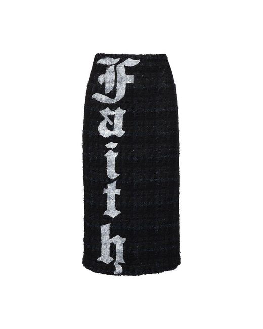 Faith Connexion Black Faith Midi Skirt