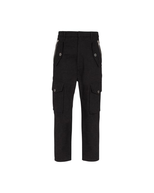 Balmain Black Cargo Pants for men