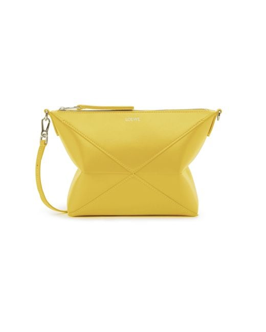 Loewe Yellow Puzzle Fold Pouch