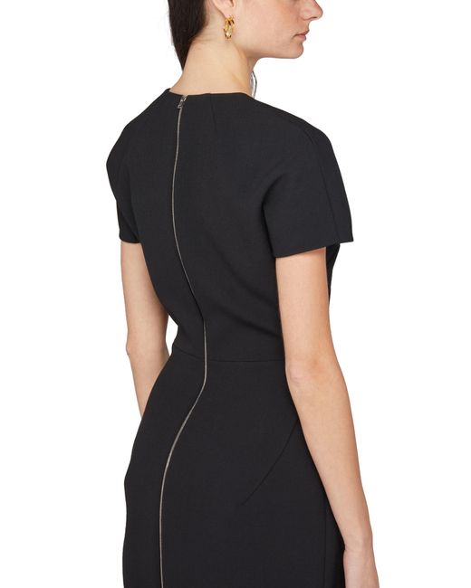 Victoria Beckham Black Fitted T-Shirt Dress