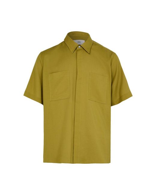 AMI Klassisches Kurzarmhemd in Green für Herren